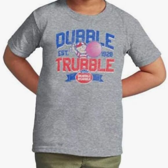 Dubble Bubble Other - NWT Size Large (L) Dubble Bubble Gum Trubble Graphic T-Shirt Vintage Style -Gray